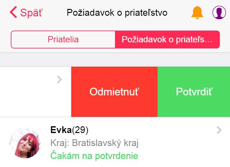 Zoznamka formulár webovej stránky